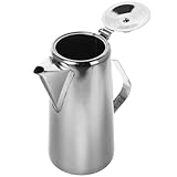Bouilloire en acier inoxydable à dessus plat - la conception innovante couvercle plat le versement et le nettoyage, offrant une expérience pratique, une bouilloire en acier inoxydable simple
