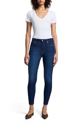 7 For All Mankind Women's High Rise Skinny Fit Ankle Jeans2