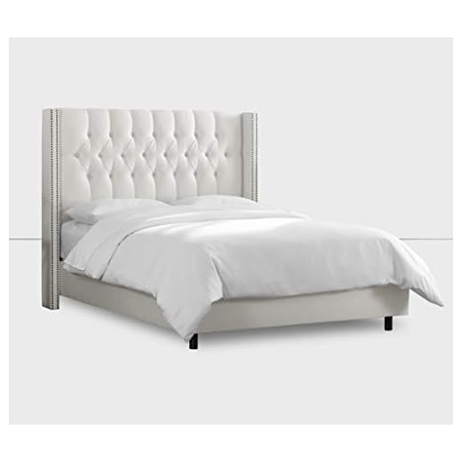 LA WEB DEL COLCHON - Cabecero tapizado Florida para Cama de 180 (190 x 120 cms) Blanco | Cama Juvenil | Cama Matrimonio | Cabezal Cama |