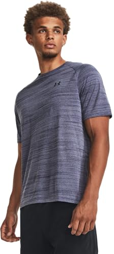 Under Armour - T-shirt da uomo Tiger Tech 2.0, Blu Navy/Nero (410), L