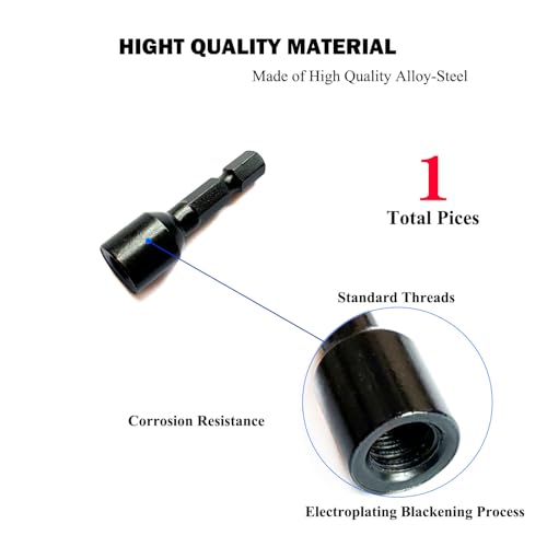 Image of 5 /16 inch-18 Hanger Bolt Driver Double Headed Wood Screws Fully All Threaded Rod Threaded Insert Hexagon Head Drill Driver Bits