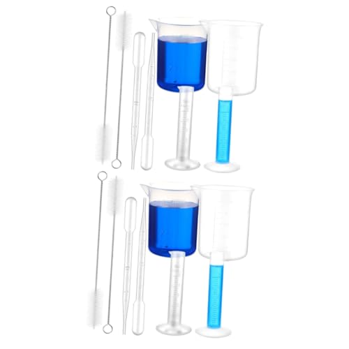 Cilindros graduados de plástico con pipetas de transferencia Alipis para medición