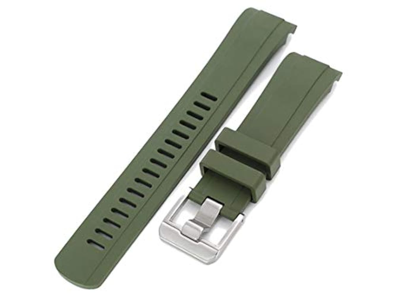 Amazon.co.jp: 22mm CB10 時計ベルト NBRラバー ミリタリー