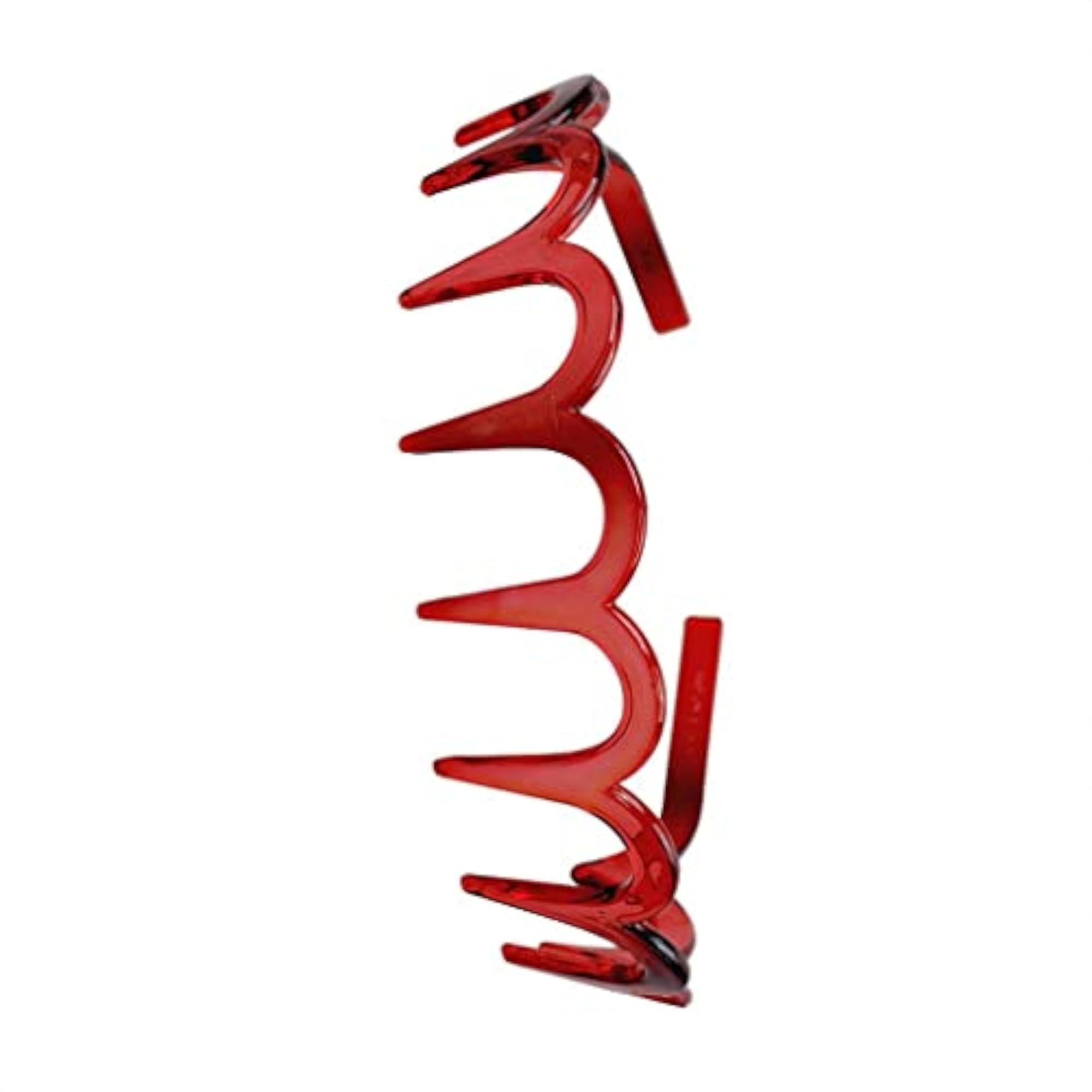 5pc Shark Tooth Hairband Headbands Set, Red