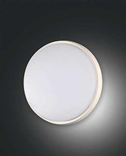 Fabas Luce OLLY LED Deckenleuchte, IP54, Aluminium, weiß, Ø 24cm