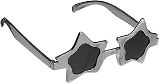 Bristol Novelty BA505 Star Glasses Silver, One Size