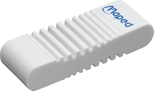 Maped - 2 Radierer KIDY LEARN CONCENTRATION - strukturierte Oberfläche - sensorische Stimulation - Effizienter Radiergummi - Made in France - recycelbare Papierverpackung