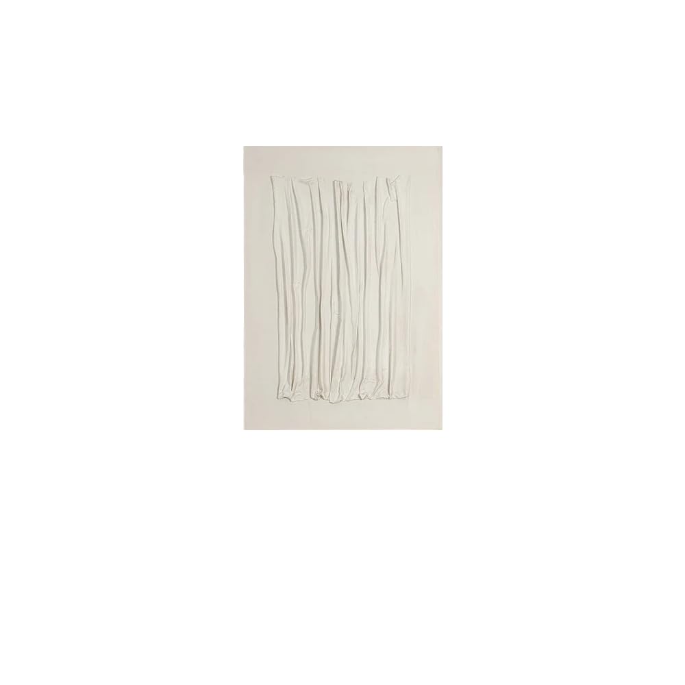 Rowen Homes White Wren Framed Canvas Wall Art (90X60cm) - Textured Abstract Lines Wall Decor - Modern Artwork For Hallway, Living Room Or Bedroom - Luxury Interiors