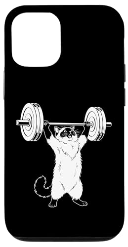 Ragdoll Cat Gym Fitness Lifting Squad �L�D������ �X�}�z�P�[�X iPhone 12/12 Pro �p