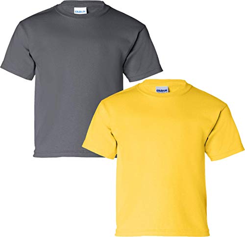 T-shirt en coton Gildan enfant lot de 2 pour peau sensible taille Large