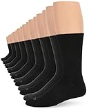 Izod Men's 8PK Athletic Crew Socks, Black/Gray, 6-13