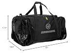 Warrior Q20 Carry Hockey Bag, Black/Grey (Medium (32" x 16.5" x 17.5"))