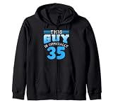 Ce gars a officiellement 35 ans pour homme, garçon, anniversaire, mignon, trente-cinq ans Sweat à Capuche