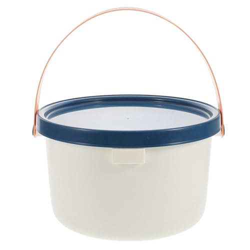 Small Plastic Mop Bucket with Lid and Handle for Home Car Camping