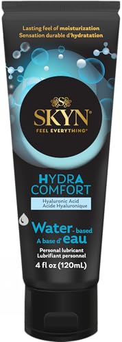 SKYN HydrAcomfort Water Based Lube - Personal Lubricant - pH Balanced for Women, Safe with Latex and Latex-Free Condoms and Personal Devices
