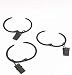 T-Juan MM 30 Pack Curtain Rings with Clips : Can Open and Close, 1.5-Inch Inner Diameter Rings. Suitable for Shower Curtain, Window Curtain, Heavy Drapery, etc.