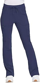 Dickies Mid Rise Boot Cut Drawstring Scrub Pant, L, D-Navy
