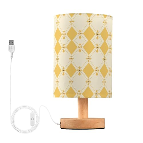 Bohemia Europe - Lámparas de mesa pequeñas con diseño floral amarillo para espacios pequeños, luz nocturna para niños, para el hogar, oficina, lámparas de mesa para niñas, lamparas retro para cuartos