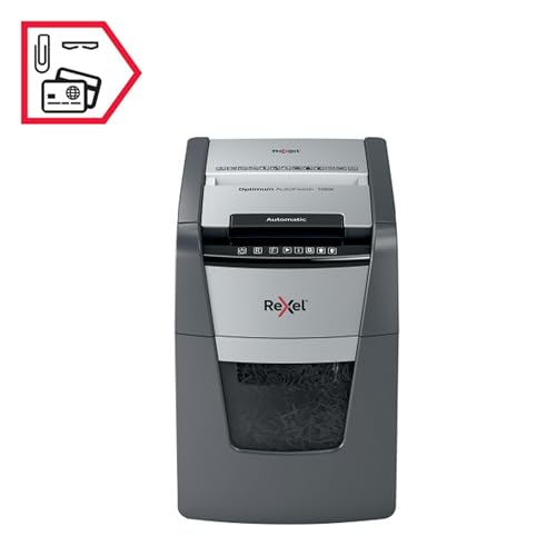 Destructeur de documents automatique Rexel coupe croisée P4 avec 12 feuilles lubrifiées