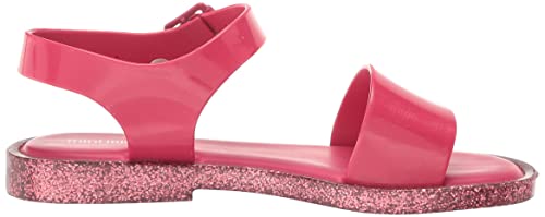 Image of mini melissa Mar Hot Sandals for Babies & Toddlers - Sparkly Sandals w /Heart Buckle & Bow for Baby Girls, Kids Jelly Shoes