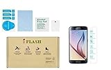 iFlash® 3 Pack of Premium Tempered Glass Screen Protector For Samsung Galaxy S6 / S VI (NOT the S6 Edge Model)- Transparent Crystal Clear / 2.5D Rounded Edges / 9H Hardness / Scratch Proof / Bubble Free / Oleophobic Coating / 0.3mm Thickness (3Pack, Retail Package)