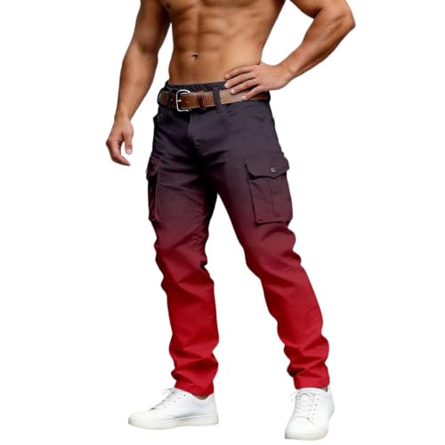 Pantalon d'extérieur homme large pour randonnée et loisirs avec ceinture incluse
