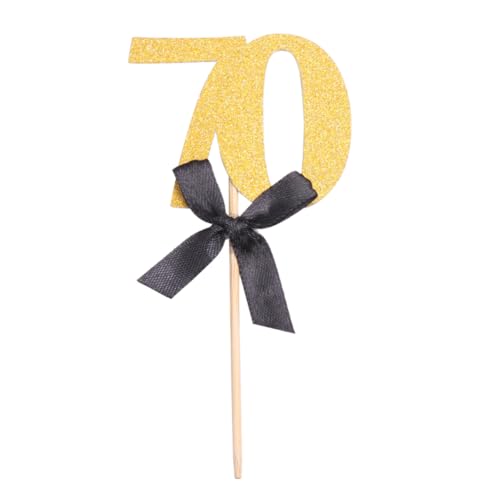 Cabilock 60 Peças Topo Bolo Decoração Casamento Decoração Bolo 50 Topper Aniversário 70 Anos Festa A