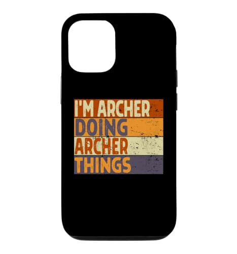 ���g�� I'm ARCHER Doing ARCHER Things �ʔ��� �a���� �W���[�N �X�}�z�P�[�X iPhone 12/12 Pro �p