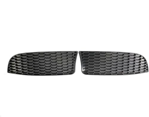 フォグランプハウジンググリル 用のBMW 3シリーズ用 フロントバンパー下部フォグライトランプグリル グリル 1ペア(No Holes)