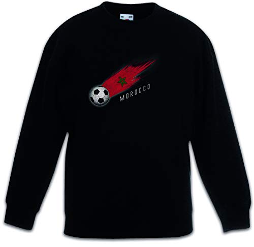 Morocco Football Sweat Enfant - Le Pull Noir Confortable pour Garçon et Fille