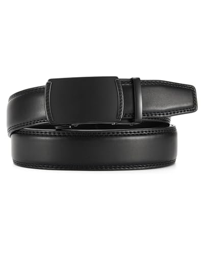 Image of CHAOREN Mens Dress Belt - Mens Ratchet Belt Leather for Dress Pant - Micro Adjustable Belts Fit Everywhere