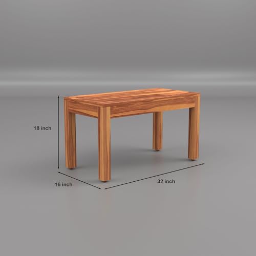 Image of Solid Wood Cane 4 Seater Dining Table Set | Four Seater Dining Table With 3 Cushions Chairs & 1 Bench For Dining Room | 4 Seater Dining Set for Hotel Restaurant | Sheesham, C-Honey