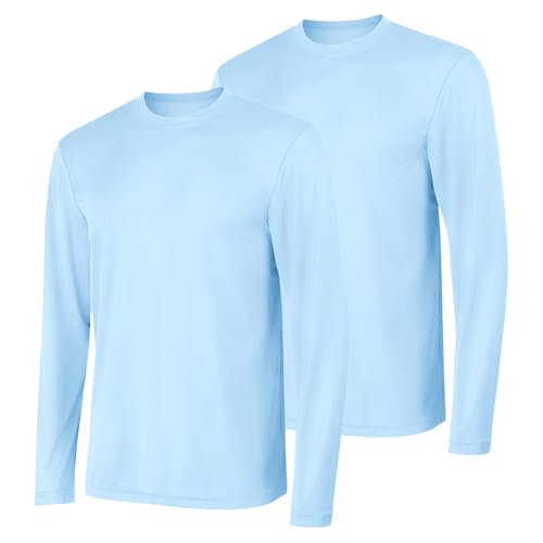 Image of Hanes Sport Men's Long-Sleeve T-Shirt Pack, Cool DRI Moisture-Wicking Performance T-Shirts, Performance Tee, 2-Pack