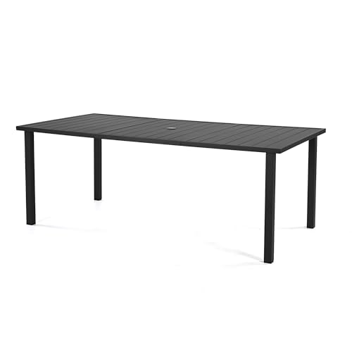 HAPPATIO 78.8 Inch Powder-Coated Table