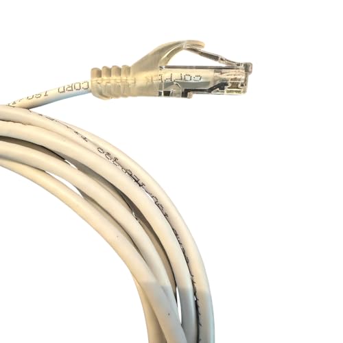 Cable de red Cat 6A Slim Patch Cord 10 ft UTP 10G Blanco miniatura 3