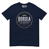 Dorsia Bar & Restaurant T-Shirt - Short-Sleeve Unisex T-Shirt - 2000 American Psycho Navy