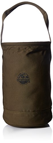 Graintex Canvas Utility Bucket 9.5"x14", Round Tool Bucket, Reinforced Base & Carry Handle, Ripstop Canvas, Ideal Multi-Purpose Bag for Jobsite, Gardening, Home Use, Tool Storage (Hunter Green)