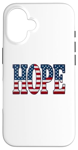 Hope USA Patriotic American Flag Hope USA Patriotic �X�}�z�P�[�X iPhone 16 �p