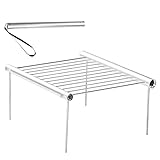 💞Tragbar 💞- Der Mini-Grill kann frei zerlegt werden, alle Halterungen können auf die zum Tragen am besten geeignete Größe zerlegt und zusammengeklappt werden. Die gefaltete Größe entspricht der Größe einer Flöte, auch wenn sie in der Hand gehalten wird, ist sie mühelos.