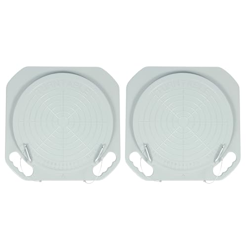 LNUJIUN 2 Pack Wheel Alignment Turn Plates with Transition Blocks & Thrust Pads 360° Rotating Turn Plate Table 5 Ton Turntable Wheel Alignment Tool for Car Truck