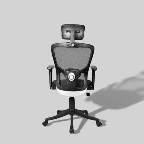 Image of Ergonomic High Back Mesh Office Chair with Headrest | Adjustable Armrests & Height | Breathable Swivel Computer Chair for Home & Office