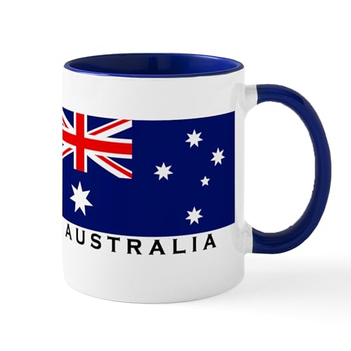 Taza de cerámica 11 oz con diseño bandera australiana miniatura 1