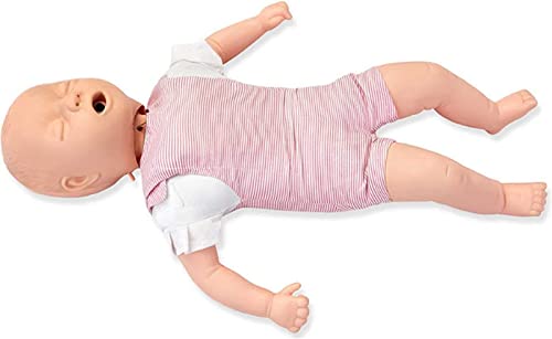 JUJNE First Aid Model,Cardio Pulmonary Resuscitation Model CPR Baby Infant Training Manikin Airway Obstruction Infant First Aid Model for Educational Teaching Research
