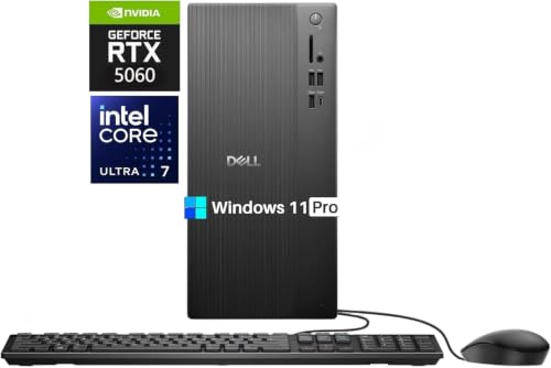 Dell �^���[�f�X�N�g�b�v�R���s���[�^�AWindows 11 Pro�AGeForce RTX 5060 8GB GDDR7 | Intel Core Ultra 7 265F 20�R�A�A64GB DDR5�A4TB SSD�AWi-Fi 6�ABT 5.4�AA