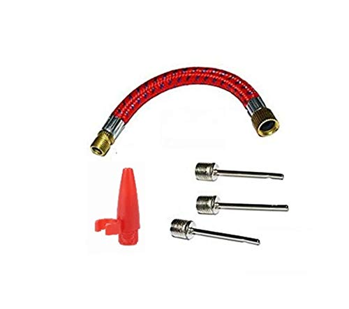 - Senza marca/Generico - Juego 5 en 1 Adaptador Clavijas Aguja Tubo válvula recambios para Bomba inflar balón Bicicleta