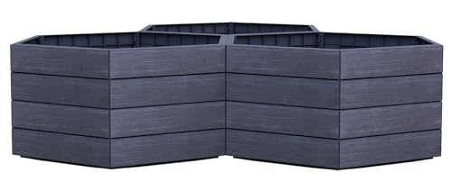 Preisvergleich Produktbild Garantia Ergo Vario 1 Hochbeet Wood, inkl. Flora Wassersparsystem