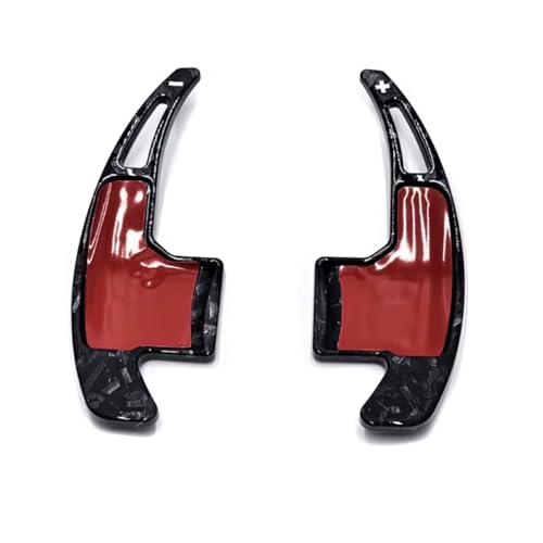 �Ԃ̃p�h���V�t�^�[ Compatible With Ford For Mustang 2015 2016 2017 2018 2019 2020 2021 2022 2023 �ԗp�X�e�A�����O�z�C�[�� �p�h���V�t�^�[ 2��(Forged Carbon)