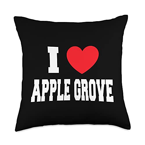 I Love Apple Grove Throw Pillow