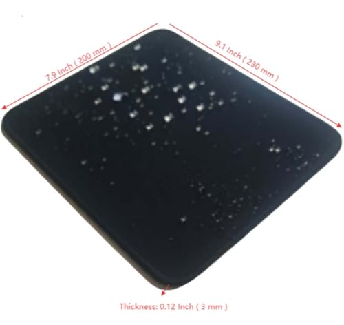 Genius Buyers Black Mouse Pad, Rectangular【9 x 8 in】 — view 3