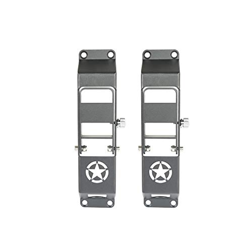 Hooke Road Door Hinge Steps Metal Folding Door Pedal w/Star Sign Compatible with Jeep Wrangler JL & Jeep Gladiator JT 2018 2019 2020 2021 2022 2023 2024 2025 2026 (Set of 2) by Hooke Road - Image 5
